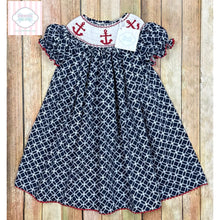Royal Child nautical smocked dress 24m