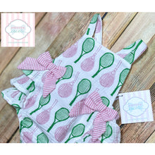 Mud Pie tennis themed one piece 3-6m
