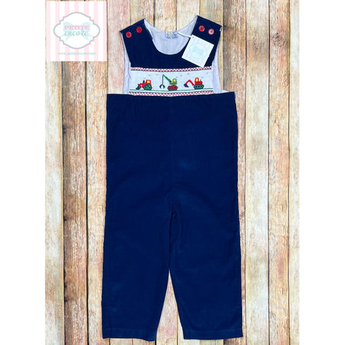 Construction themed smocked one piece 5