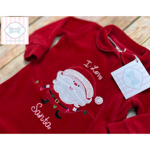 Santa themed one piece 6m