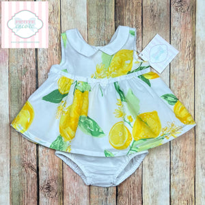 Gymboree lemon themed two piece 3-6m