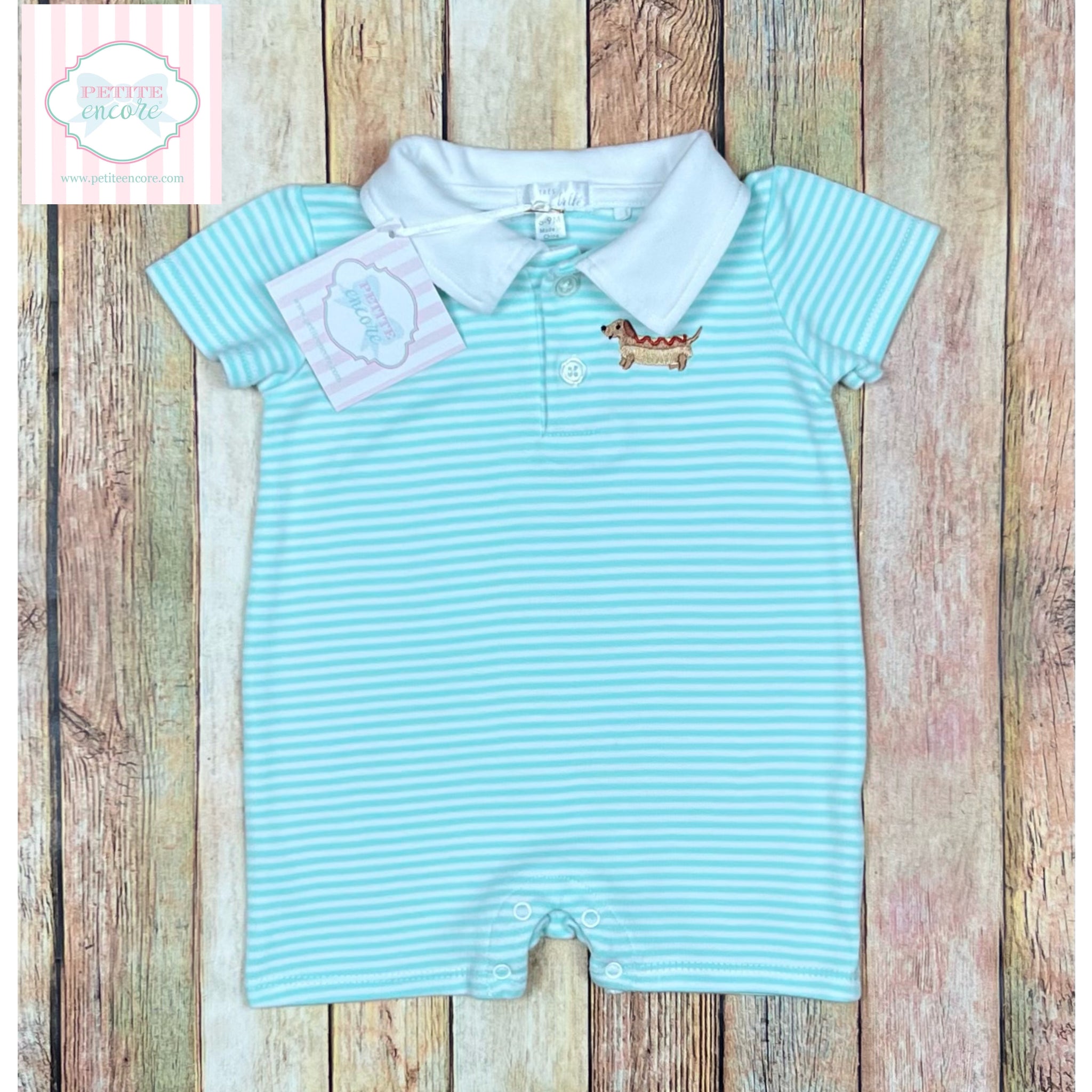 Trés Beau et Belle pima cotton one piece 6-9m