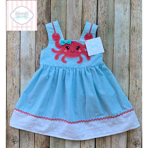 Crab themed dress by Nannette 18m