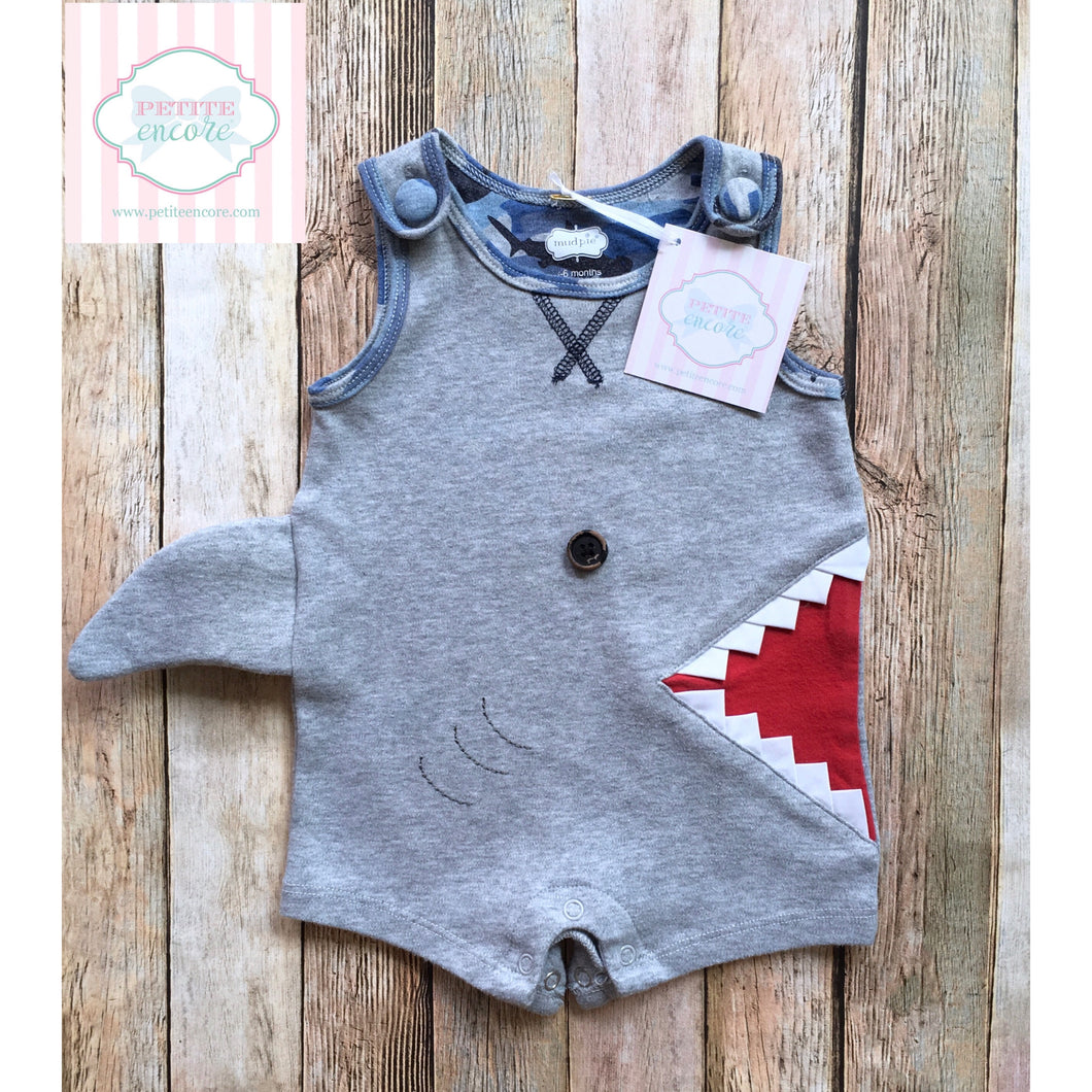 Shark themed one piece by Mud Pie Baby 3-6m