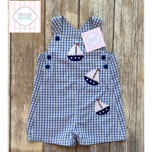 Sailboat themed overalls 6m