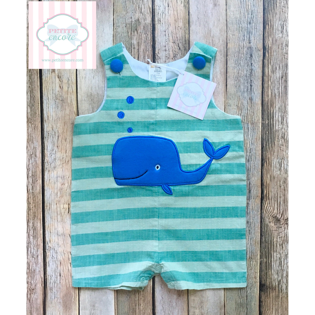 Whale themed one piece 6-12m