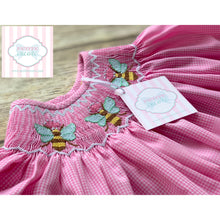 Queen bee themed smocked dress  by Shrimp & Grits 2T