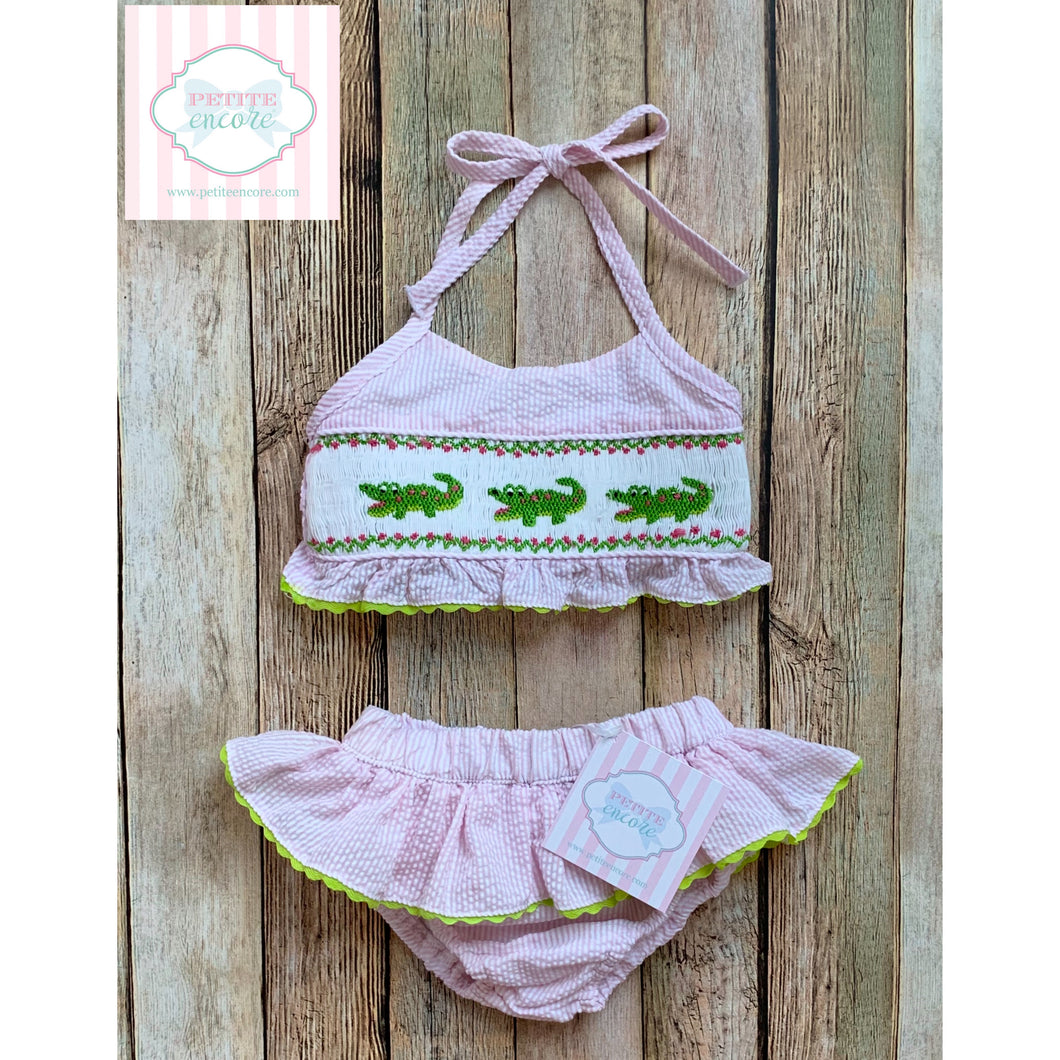 Alligator themed two-piece swimsuit 9m