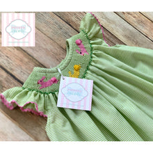 Easter themed smocked dress by Silly Goose 12m