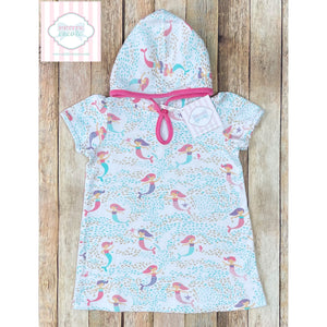 Mermaid themed coverup by Mud Pie Baby 2T-3T