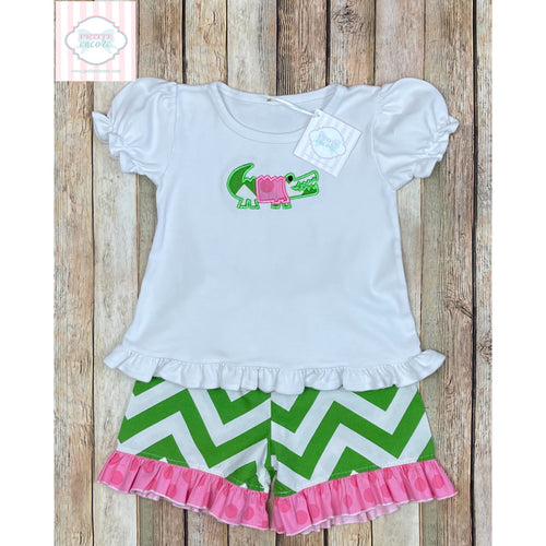 Alligator themed two piece 5T