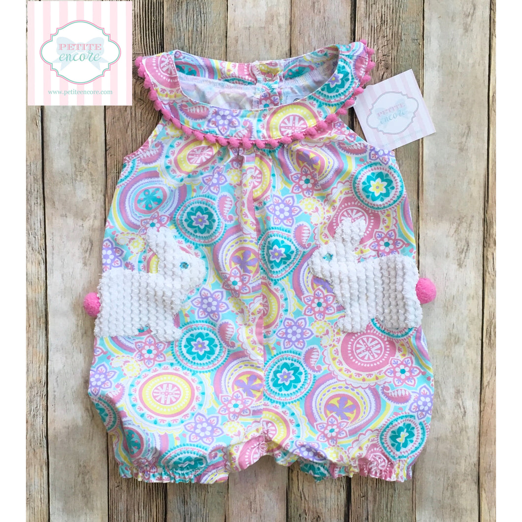 Mud Pie Baby Easter themed one piece 12-18m
