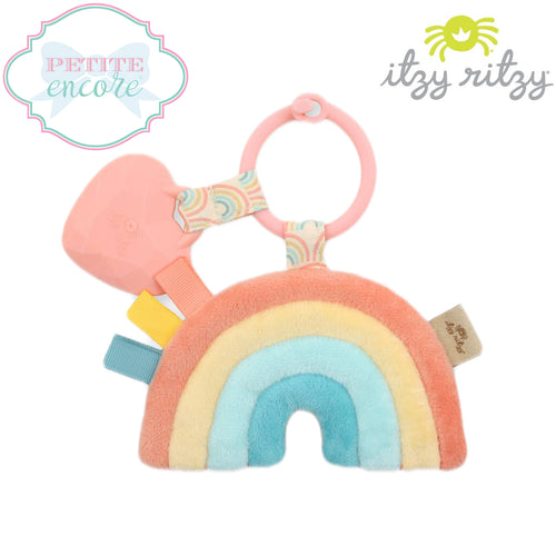 Itzy Pal™️ Plush and Teether- Rainbow