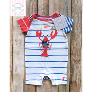 Lobster themed one piece by Joules 0-3m