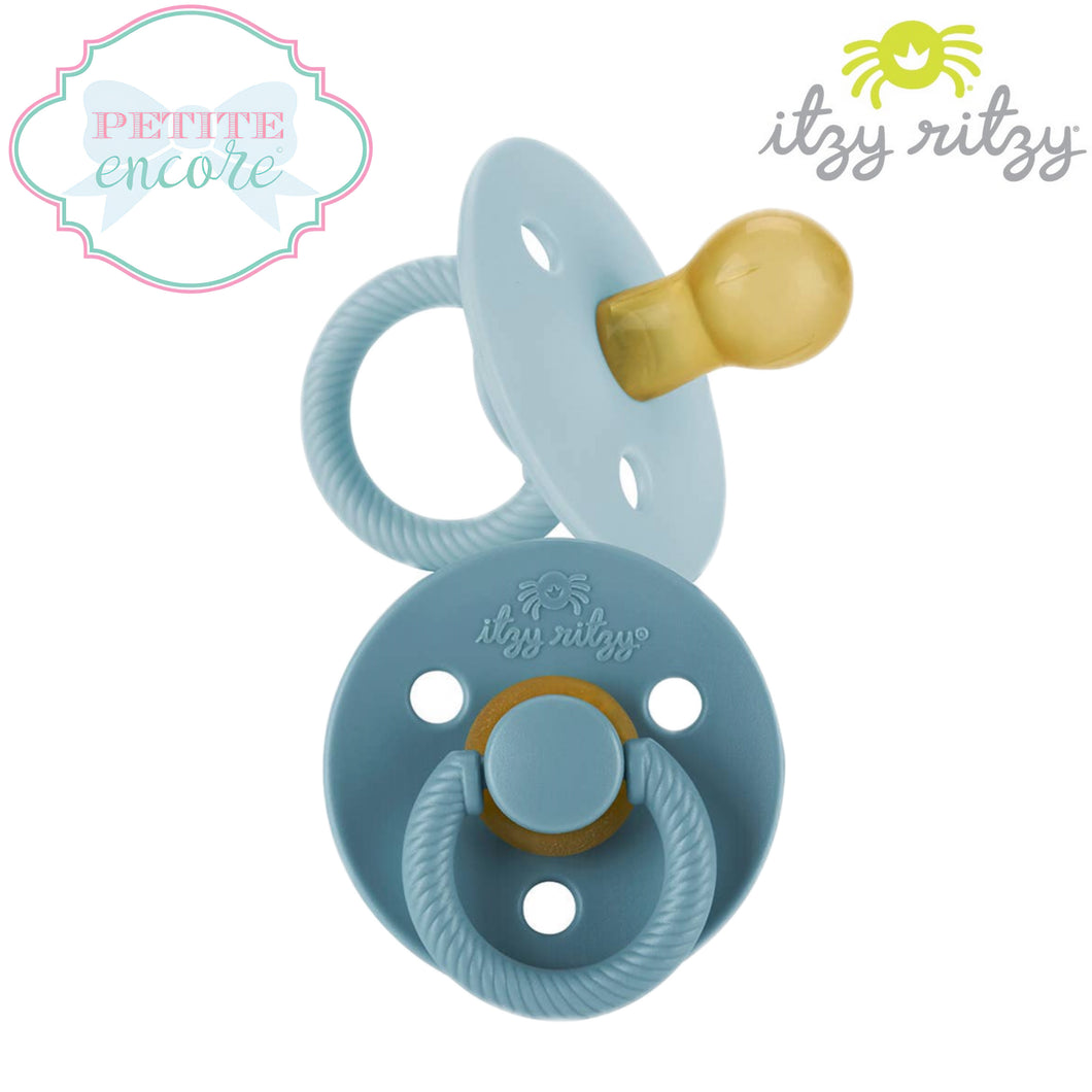 Itzy Soother™️ Natural Rubber Pacifier Set- Blue