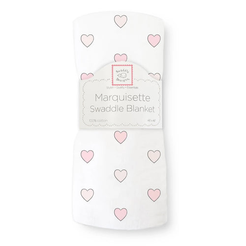 Marquisette swaddle blanket- Aimee Pink