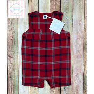 Janie and Jack plaid one piece 3-6m