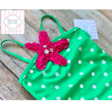 Starfish themed one piece swimsuit 2T