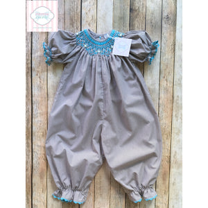 Smocked one piece 18m