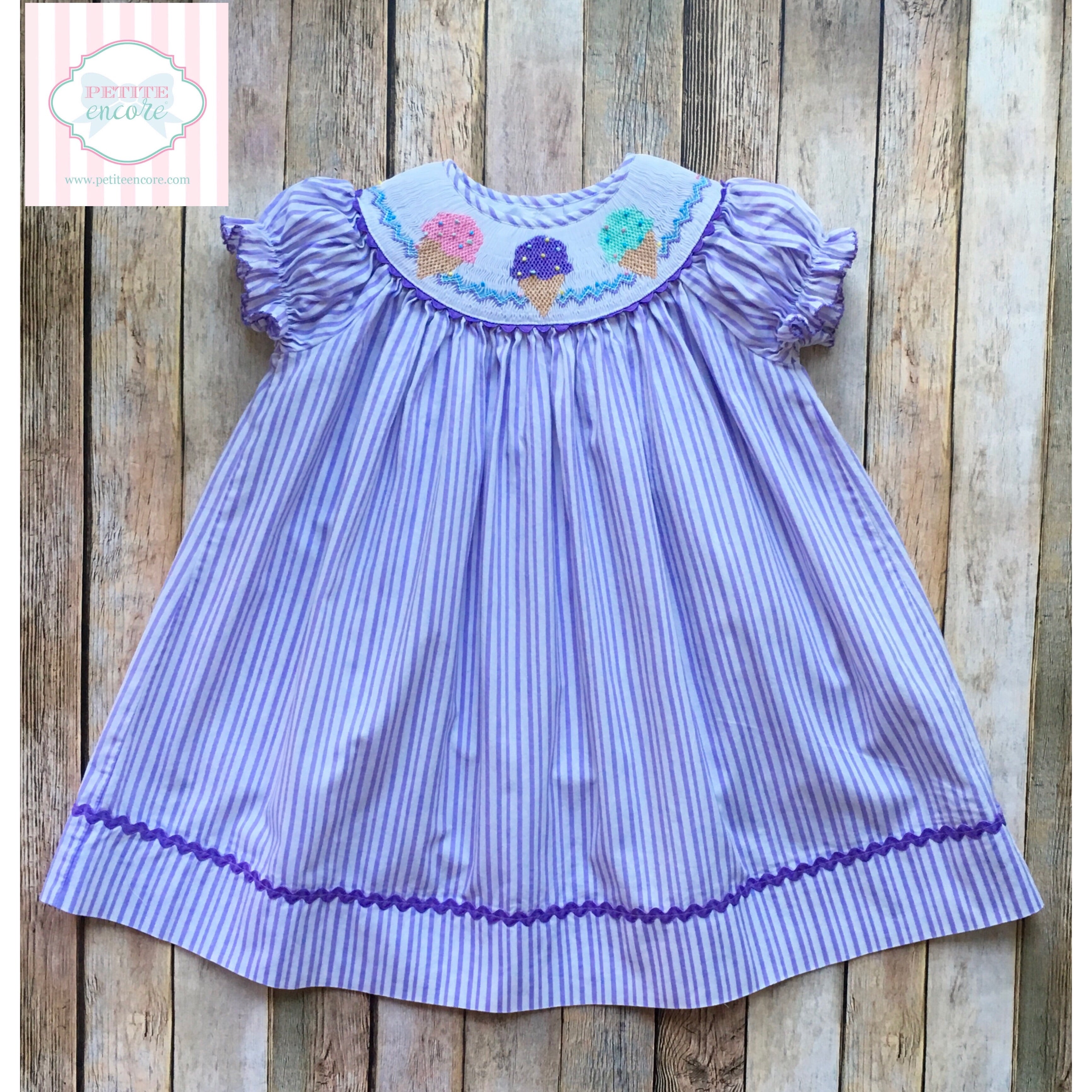 smocked ice cream dress themed 2T – Petite Encore Style:Jilbab Only Bodycon Dress Women Short Made of 95% cotton video-01