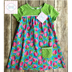 Strawberry themed play dress 4T