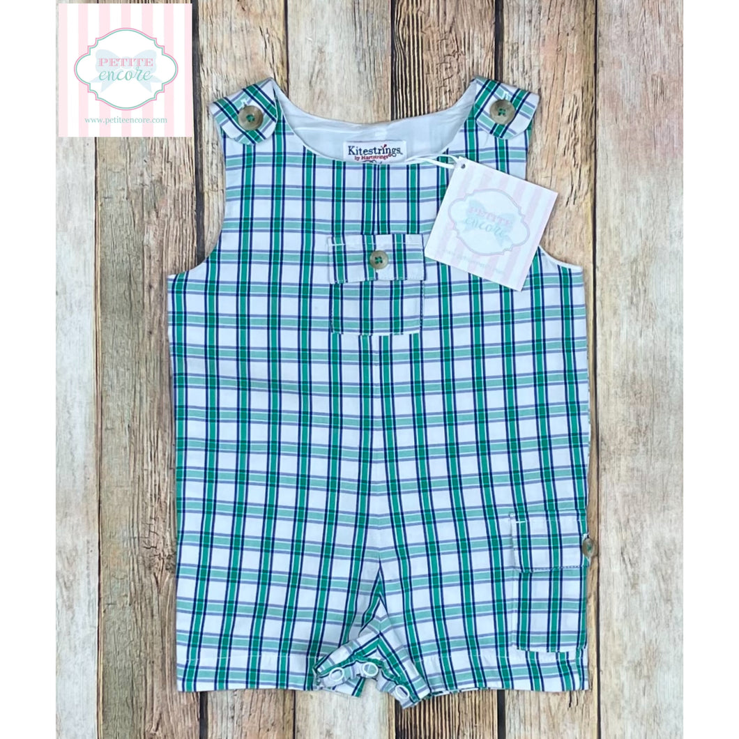 Kitestrings plaid one piece 0-3m