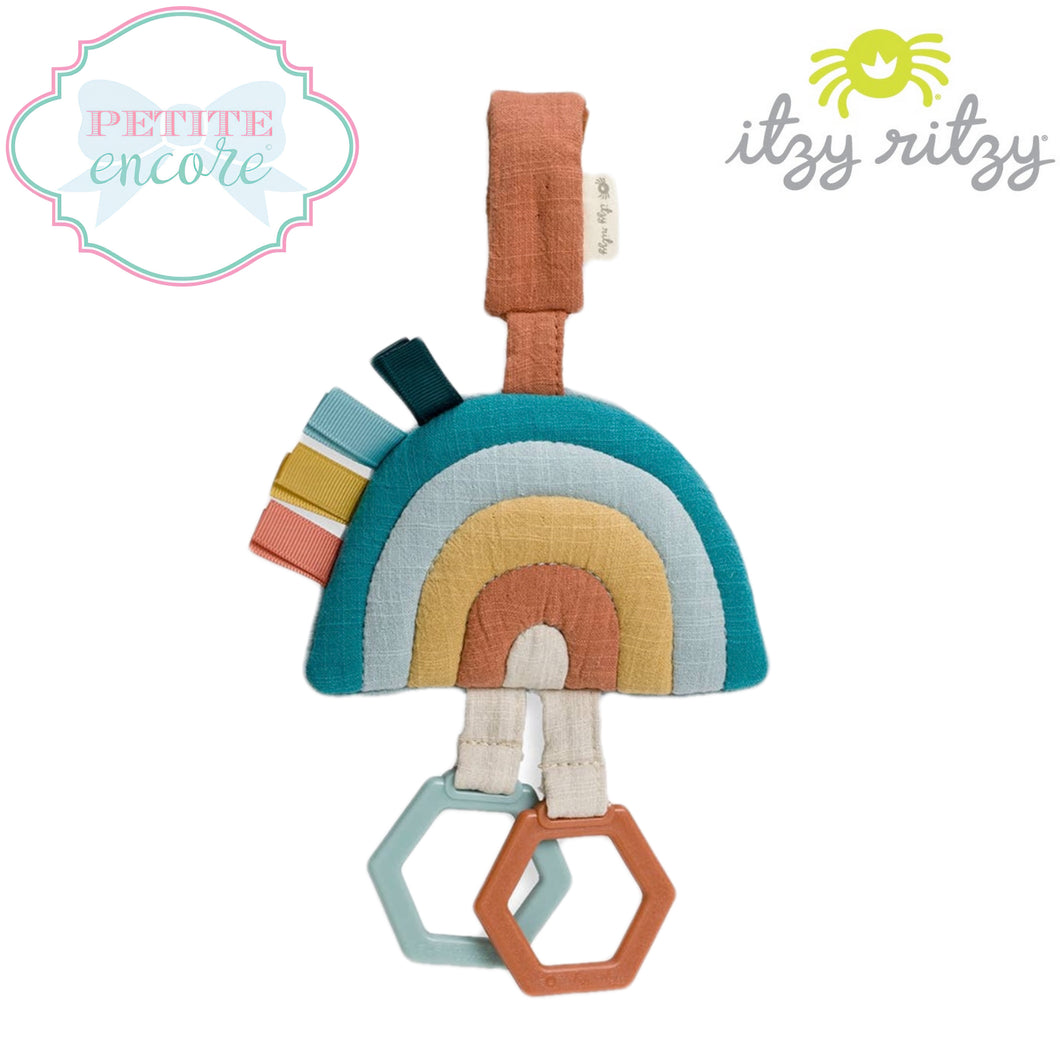 Ritzy Jingle™️ Attachable Travel Toy- Rainbow