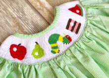 The Very Hungry Caterpillar themed smocked dress 12m
