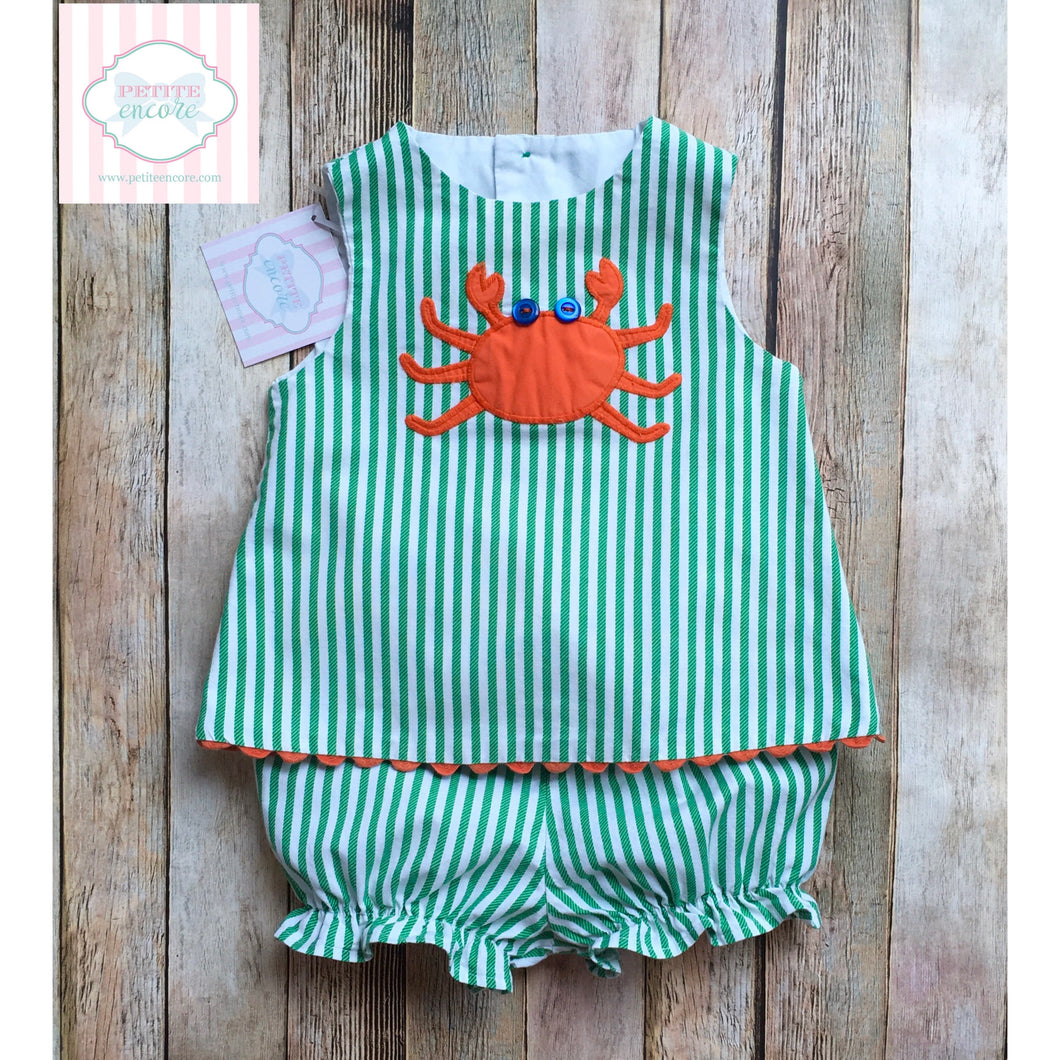 Crab themed two piece by The Bailey Boys 12m