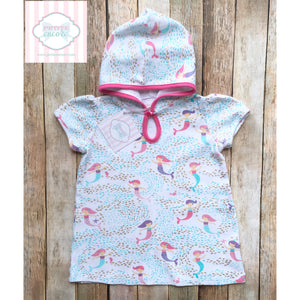 Mermaid themed coverup by Mud Pie Baby 12-18m
