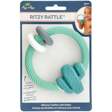 Ritzy Rattle™️ Silicone Teether Rattle- Cactus