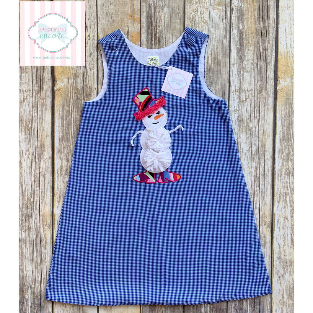 Snowman themed holiday dress 6