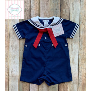 Nautical one piece by Petit Pomme 6m