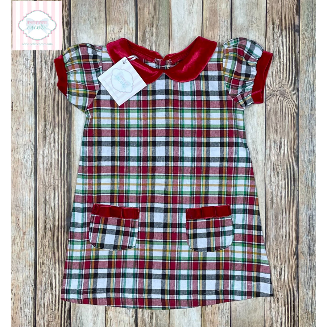 Mud Pie holiday plaid dress 4T