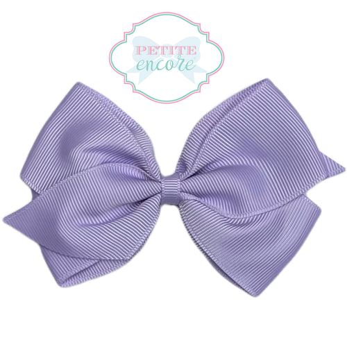 Toddler bow on alligator clip- Lavender