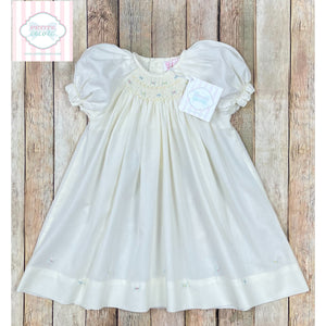 Smocked gown 6m
