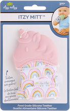 Itzy Mitt™️ Teething Mitt- Light Pink Unicorn