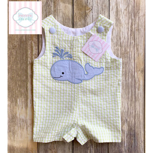 Whale themed one piece by Stelly Belly 6m