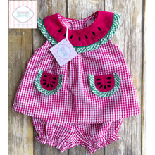Watermelon themed two piece- 6-9m