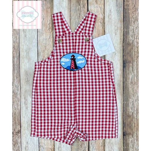 Lighthouse themed overalls 3-6m