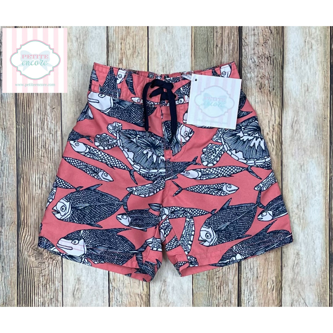 Janie and Jack swim trunks 12-18m