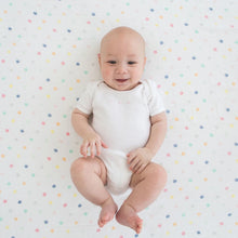 Marquisette swaddle blanket- Watercolor Mini Micro Dots