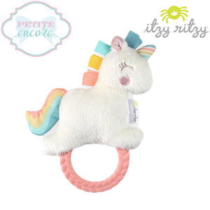 Ritzy Rattle Pal™️ Plush Rattle with Teether- Unicorn