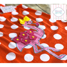 Flamingo themed dress 4T