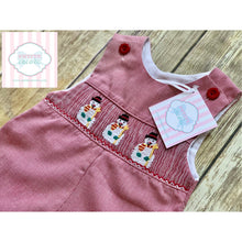 Snowman themed smocked one piece 3m