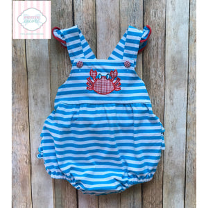 Classic Whimsy crab themed bubble 3T