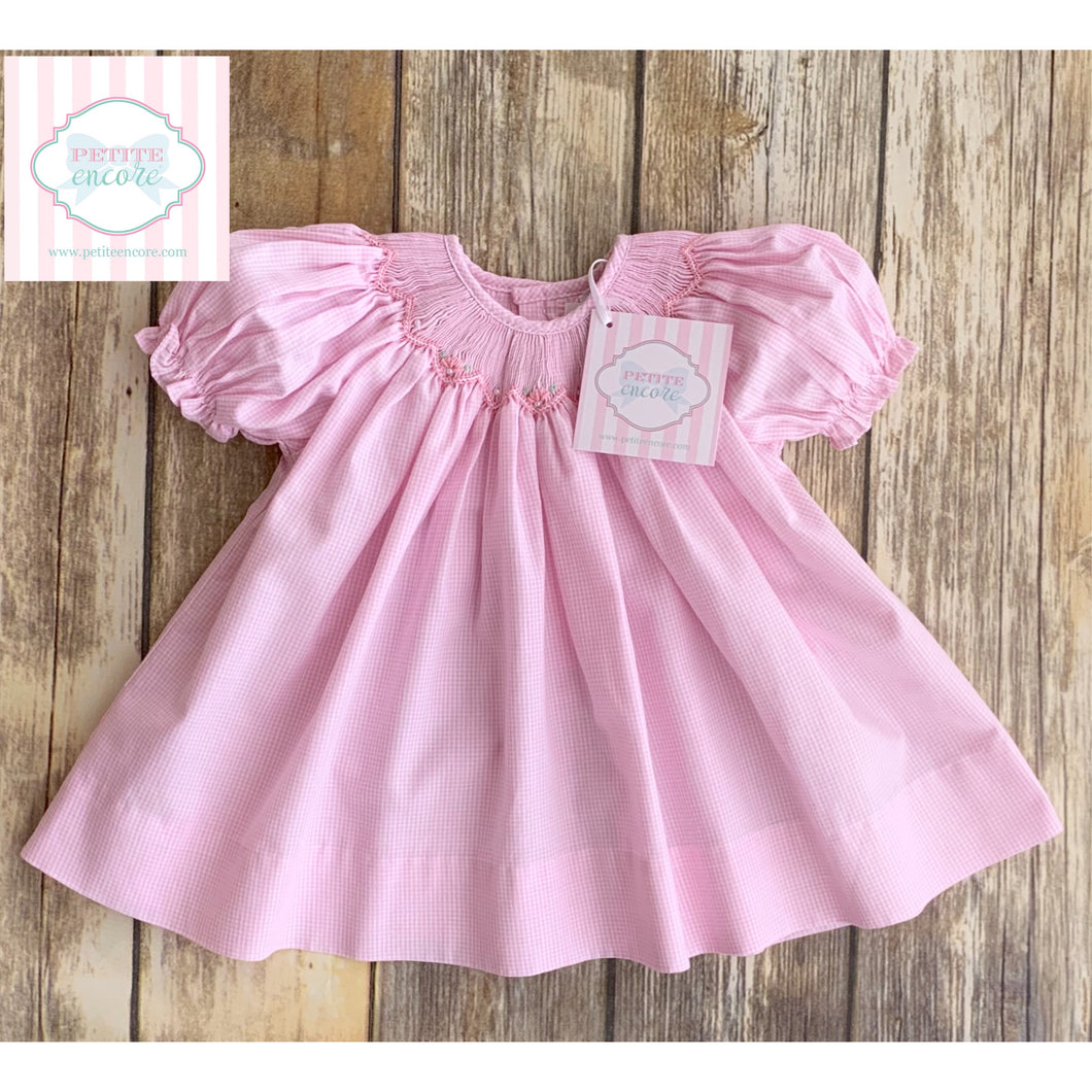 Smocked dress by Petit Ami NB Petite Encore Smocked dress by Petit Ami NB Petite Encore