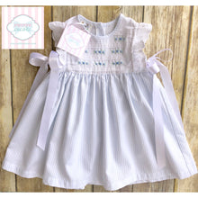 Embroidered dress with bows 18m