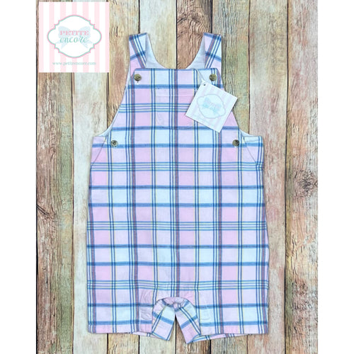 Janie and Jack plaid one piece 18-24m