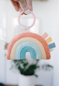 Itzy Pal™️ Plush and Teether- Rainbow
